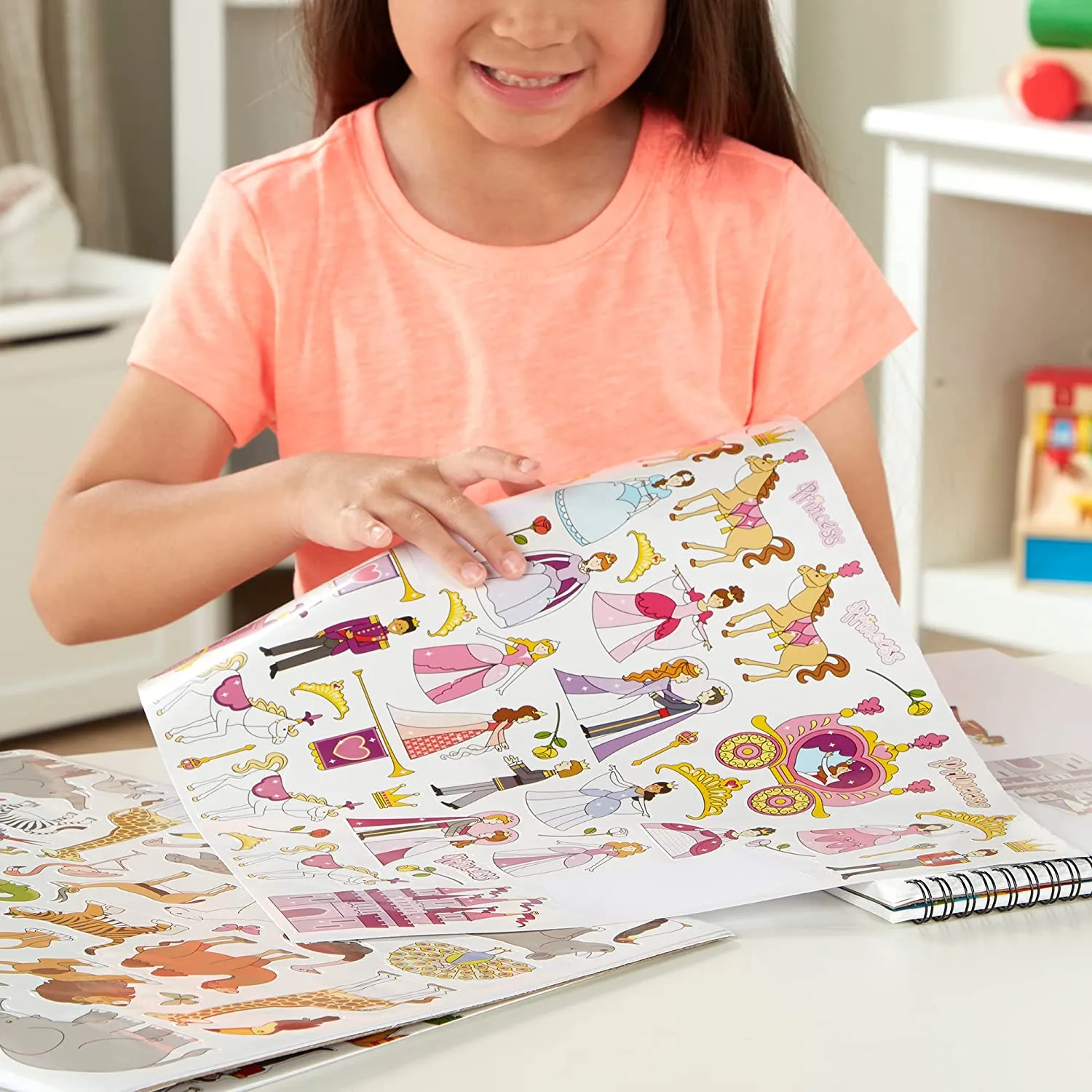 New Melissa & Doug Sticker Collection Book: Princesses, Tea Party, Animals, and More - 500  Stickers