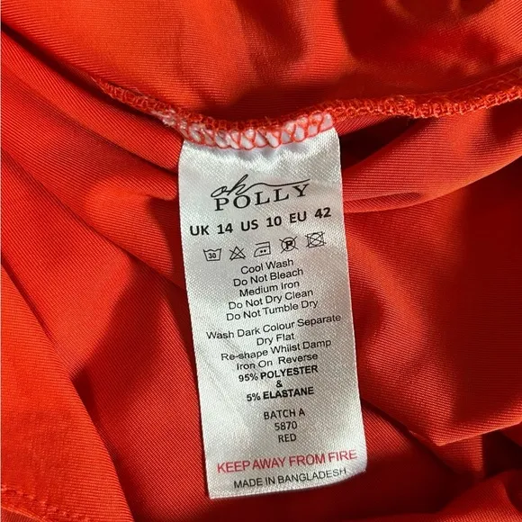 NWT OH POLLY Isolde Long Sleeve Off The Shoulder Maxi Dress In Red Size 10