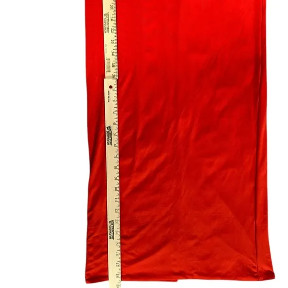 NWT OH POLLY Isolde Long Sleeve Off The Shoulder Maxi Dress In Red Size 10