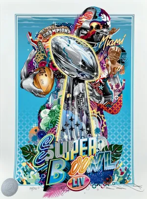 Official NFL Super Bowl LIV Artwork