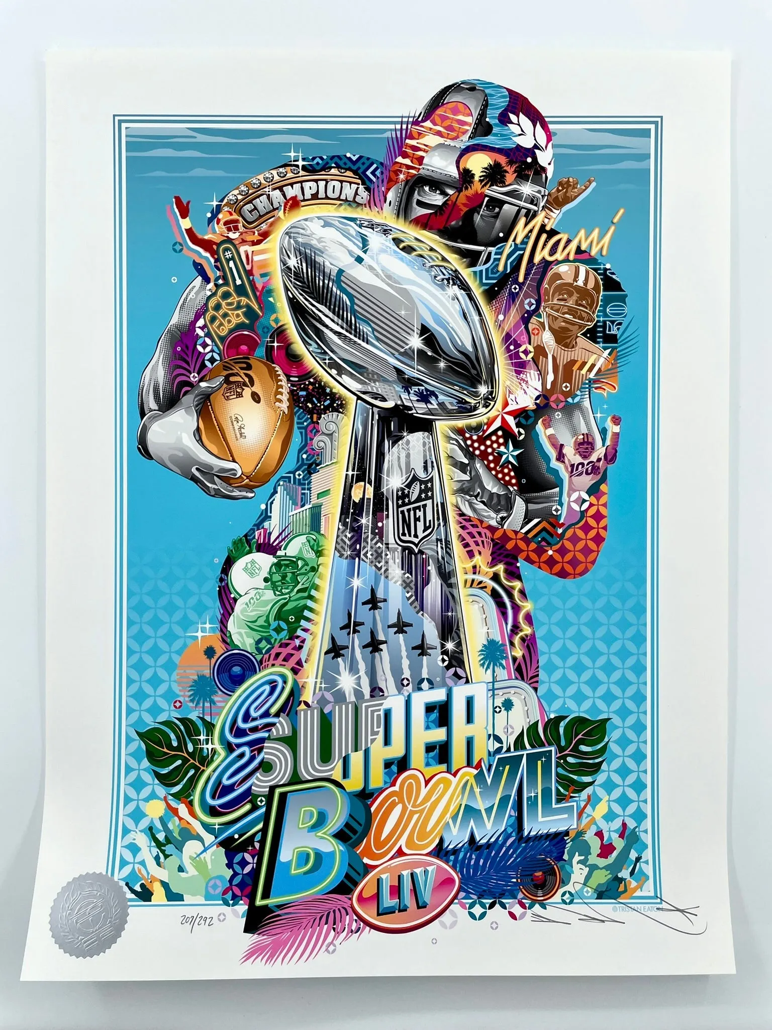 Official NFL Super Bowl LIV Artwork