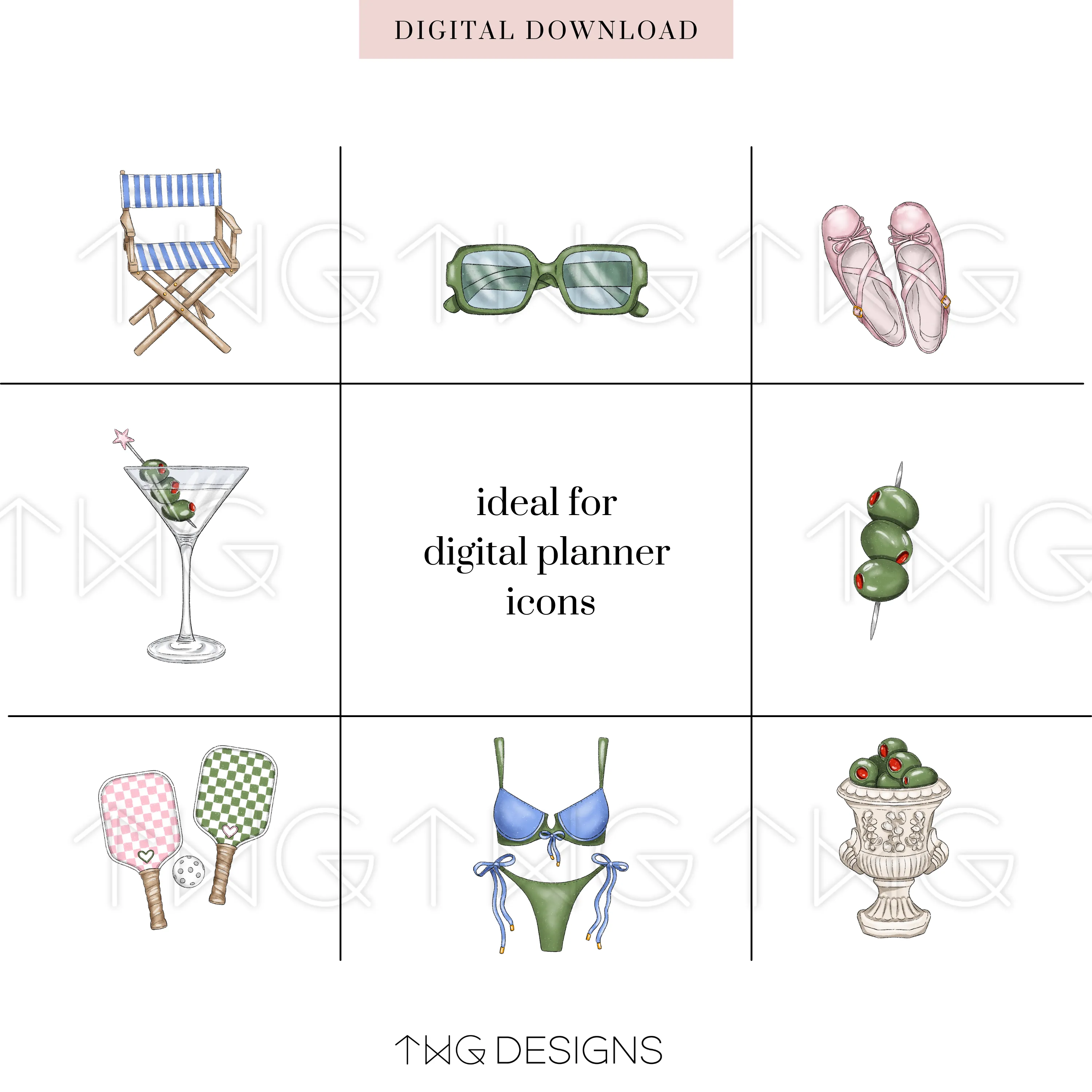 Olive You Clipart Collection