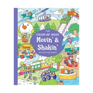 Ooly Color-In Book - Movin' & Shakin' Coloring Book