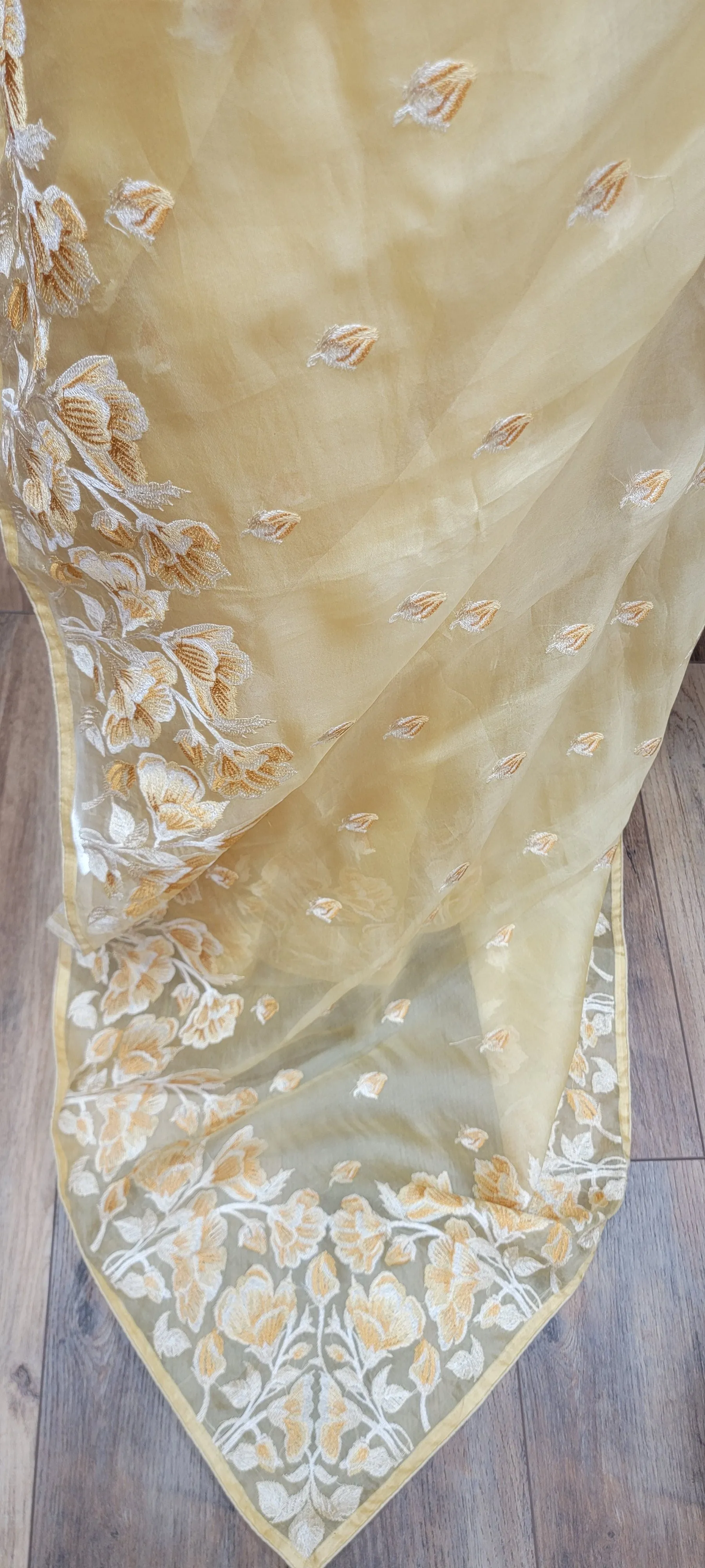 Organza Embroidered Saree Collection W/ Blouse