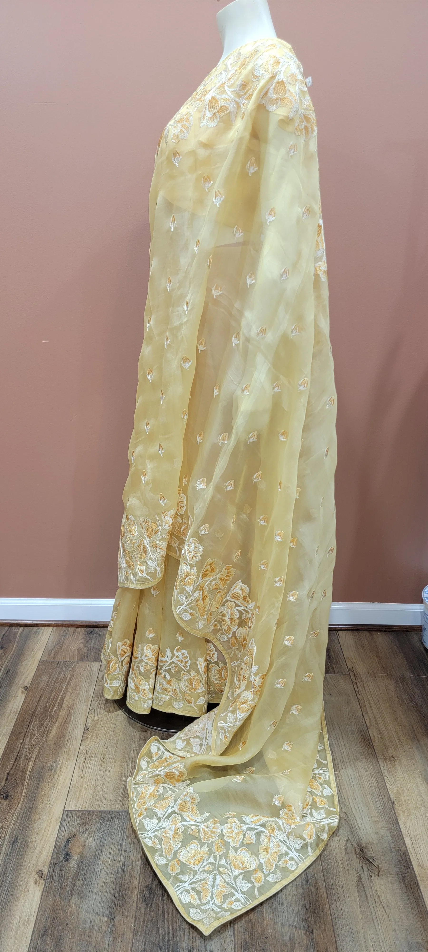 Organza Embroidered Saree Collection W/ Blouse