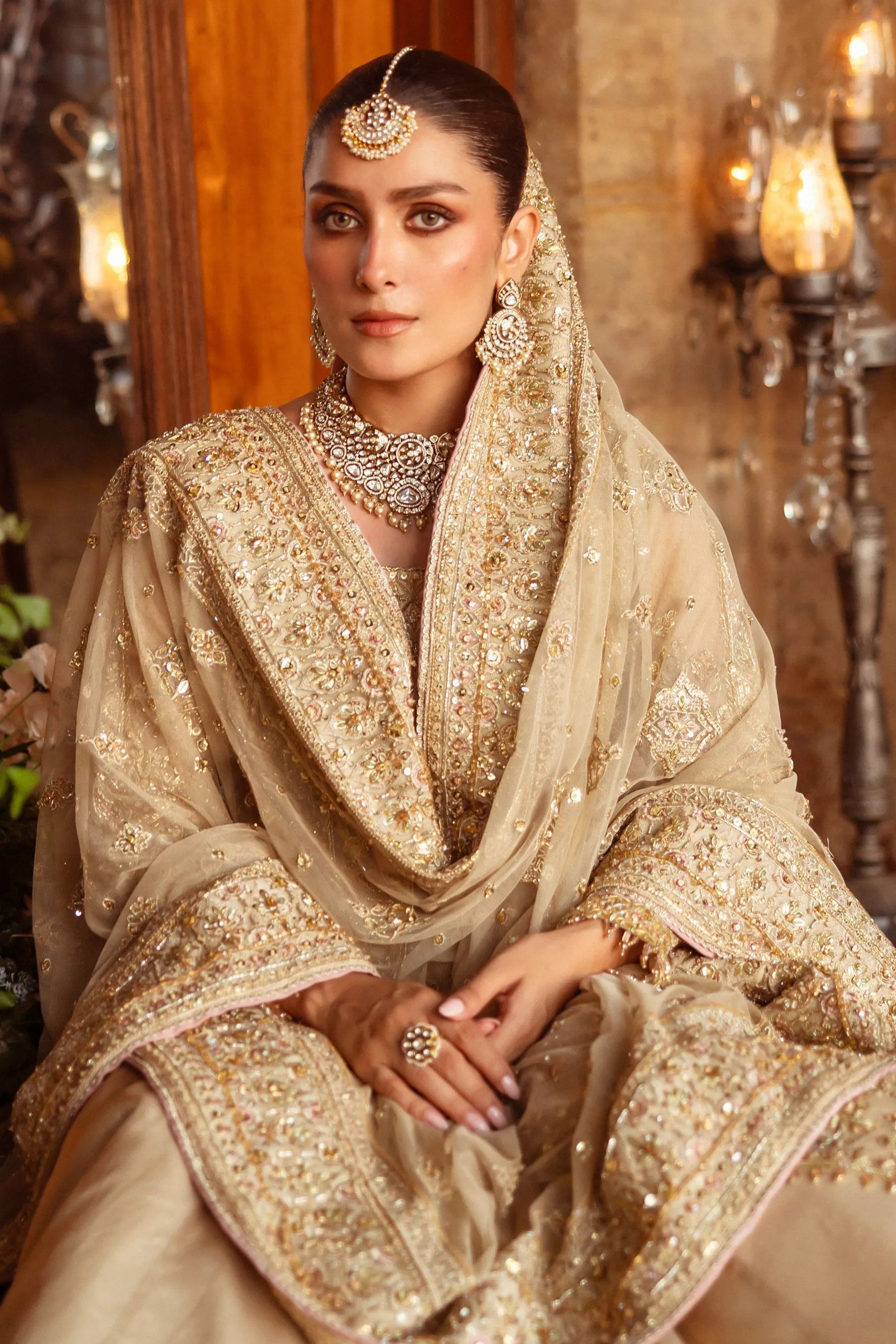 Pakistani Bridal Dress in Lehenga Choli Jacket Style