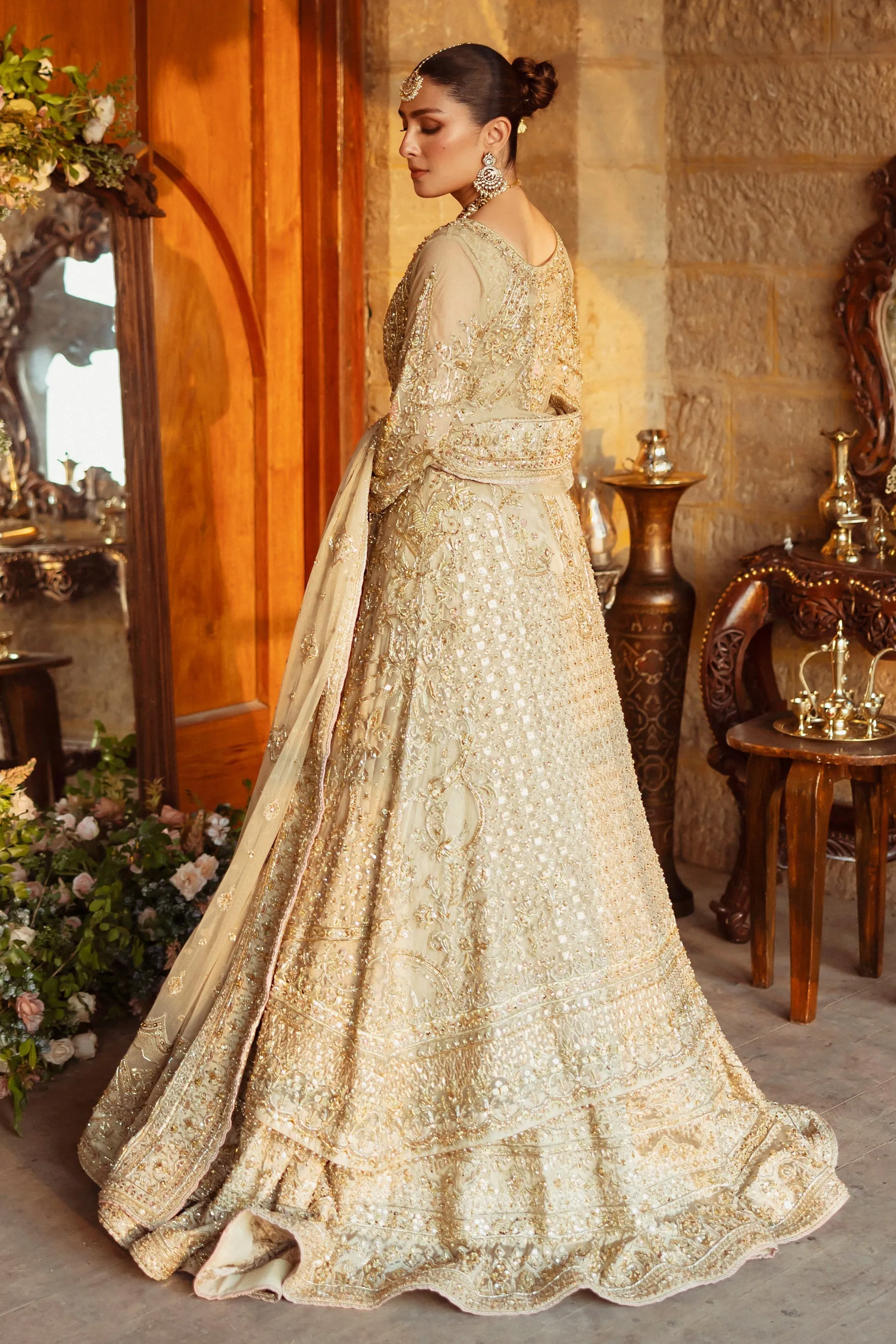 Pakistani Bridal Dress in Lehenga Choli Jacket Style