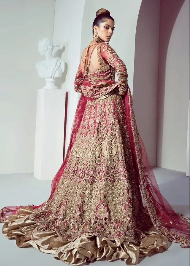 Pakistani Embroidered Bridal Lehnga for Wedding #N7002