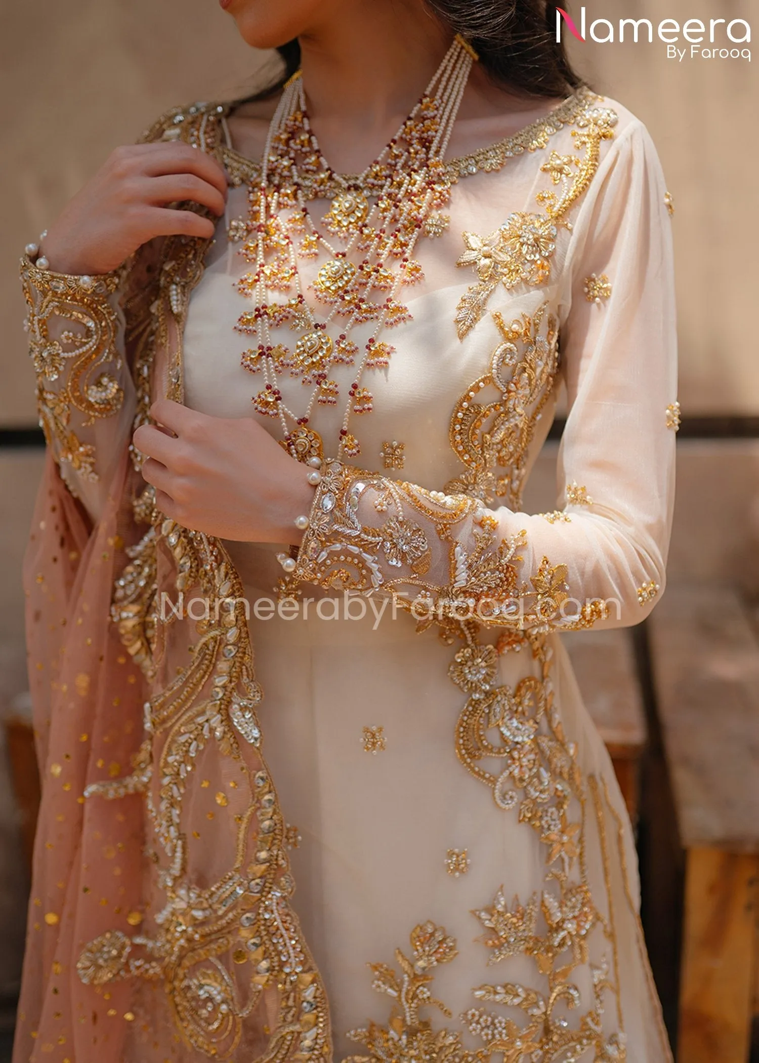 Pakistani Traditional Bridal Gharara Dress 2021 #BS513