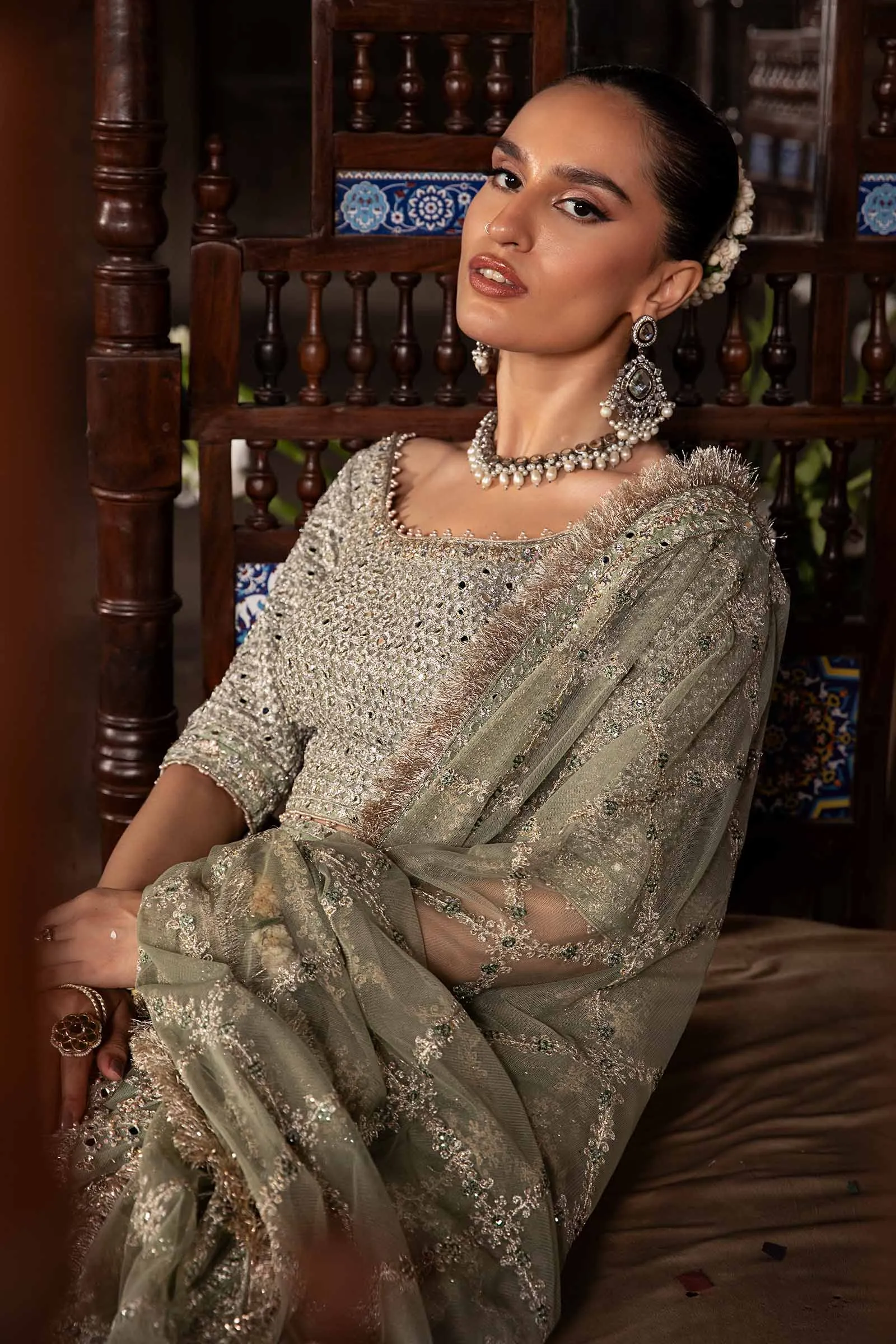 Pakistani Wedding Dress in Bridal Choli Lehenga Style