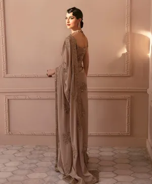 Pakistani Wedding Dress in Embellished Saree Style