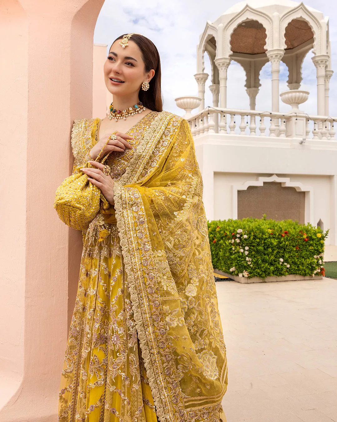 Pakistani Wedding Dress in Traditional Pishwas Style