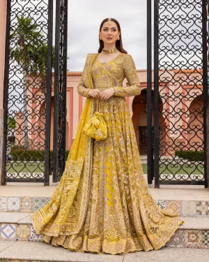 Pakistani Wedding Dress in Traditional Pishwas Style