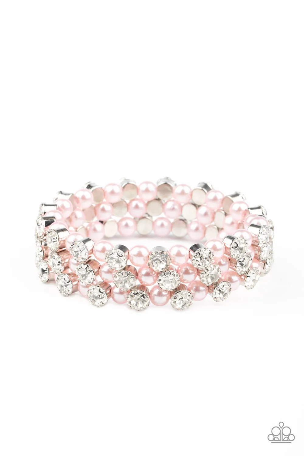 Paparazzi Metro Motif - Pink Coil Bracelet