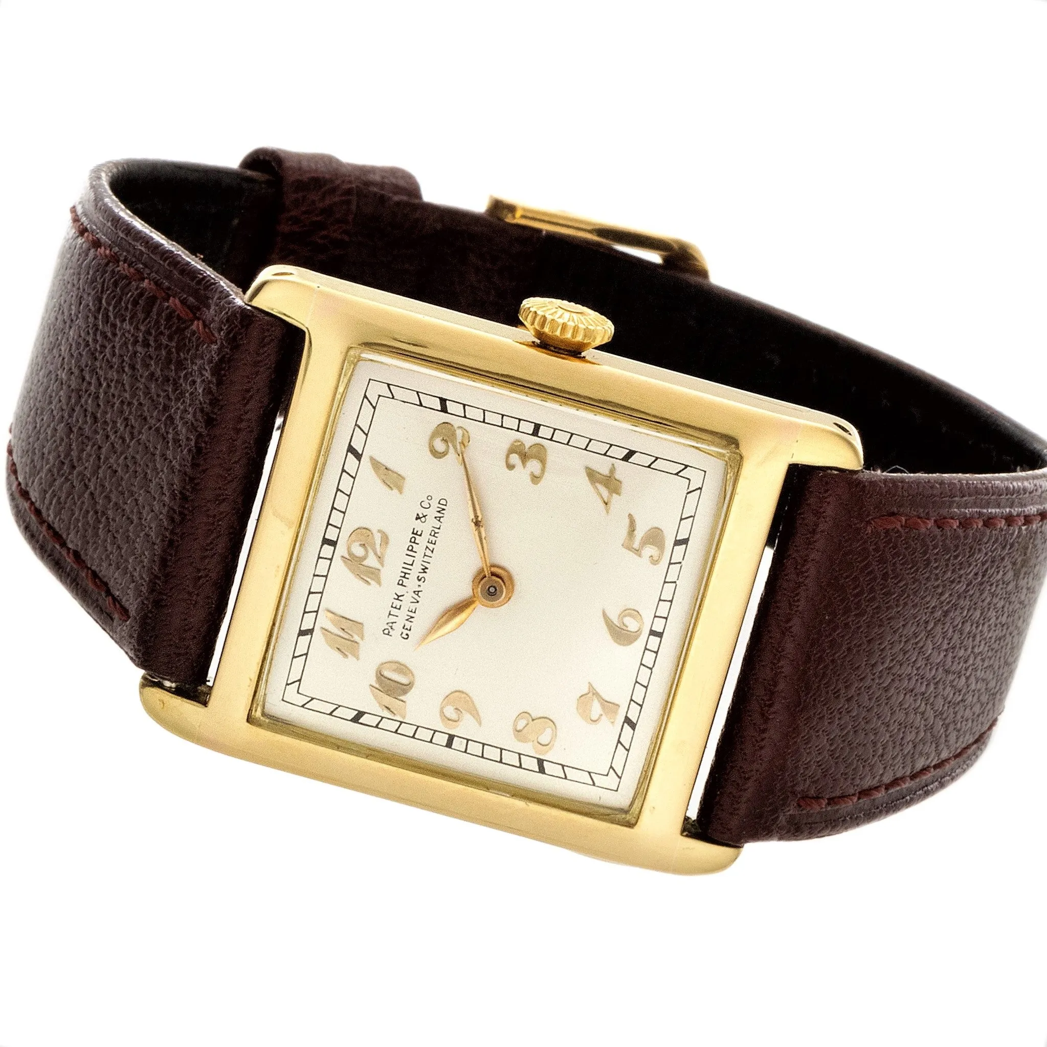 Patek Philippe Anitque Vintage Early Art Deco Watch With Breguet Dial Circa 1912