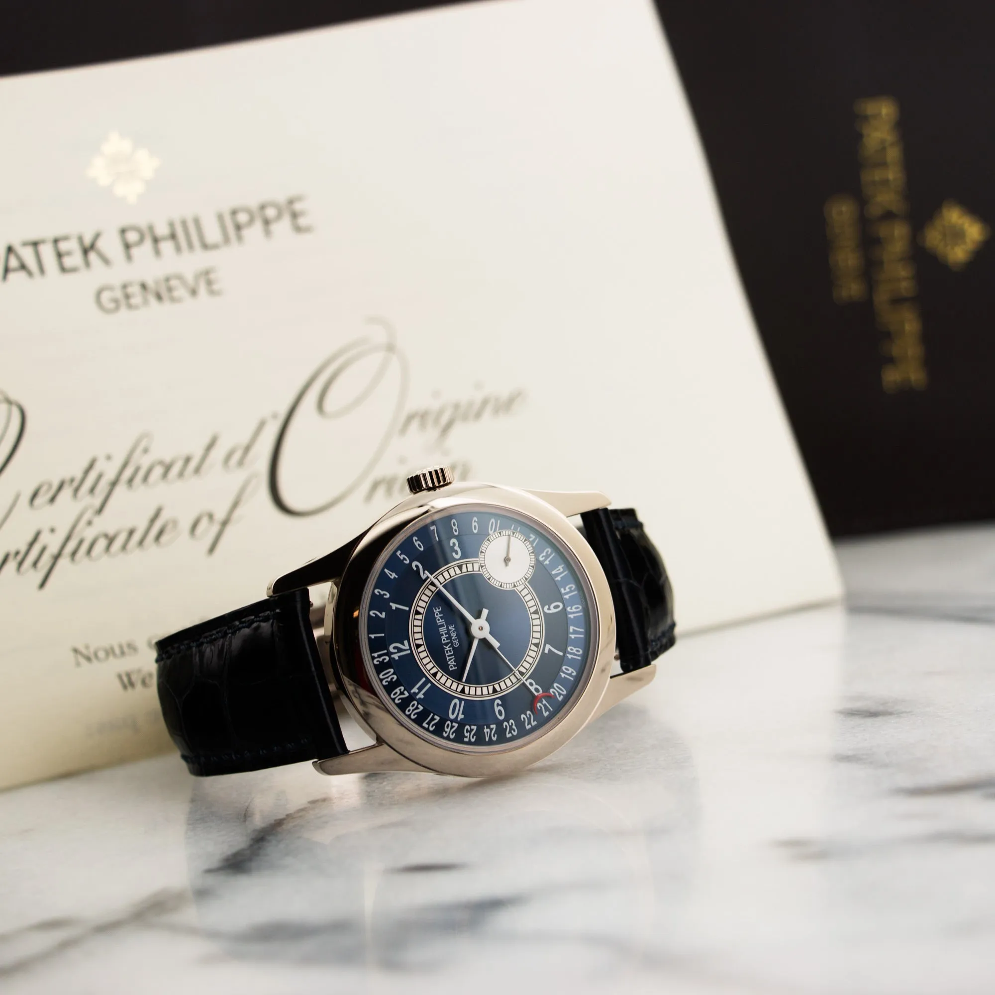 Patek Philippe White Gold Calatrava Automatic Watch Ref. 6000