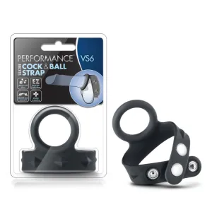 Performance - Vs6 - Silicone C & Ball Strap - Black