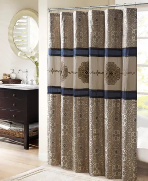 Perry Embroidered Shower Curtain