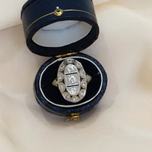 Platinum Vintage .72ctw Art Deco Ring