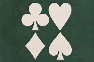 Playing card symbols - 4mm Plywood