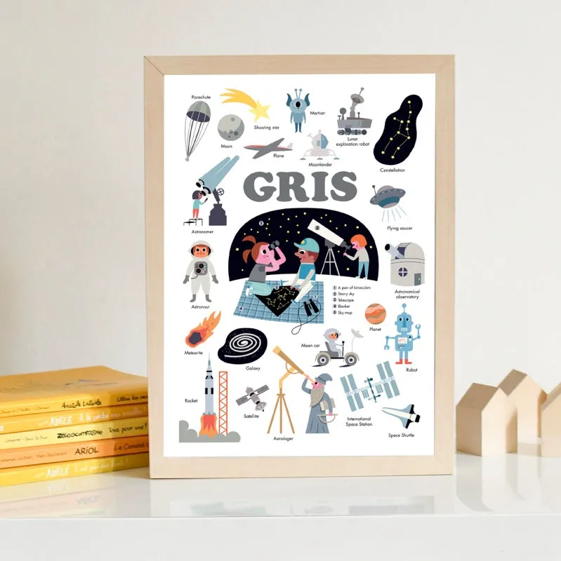 Poppik - Mini Sticker Poster - Space