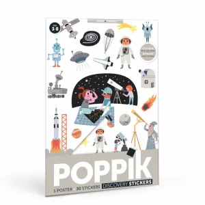 Poppik - Mini Sticker Poster - Space