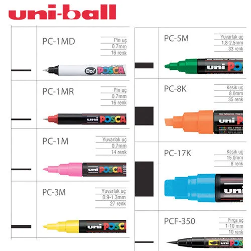 Posca Paint Marker Pens PC-3M