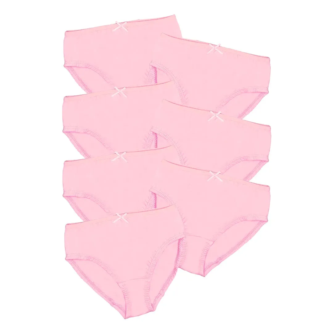Power Of Choice Girl's Knickers | Free DIY Iron On Stickers | Soft Elastic At Waist | Full Hip Coverage | 7 Pack