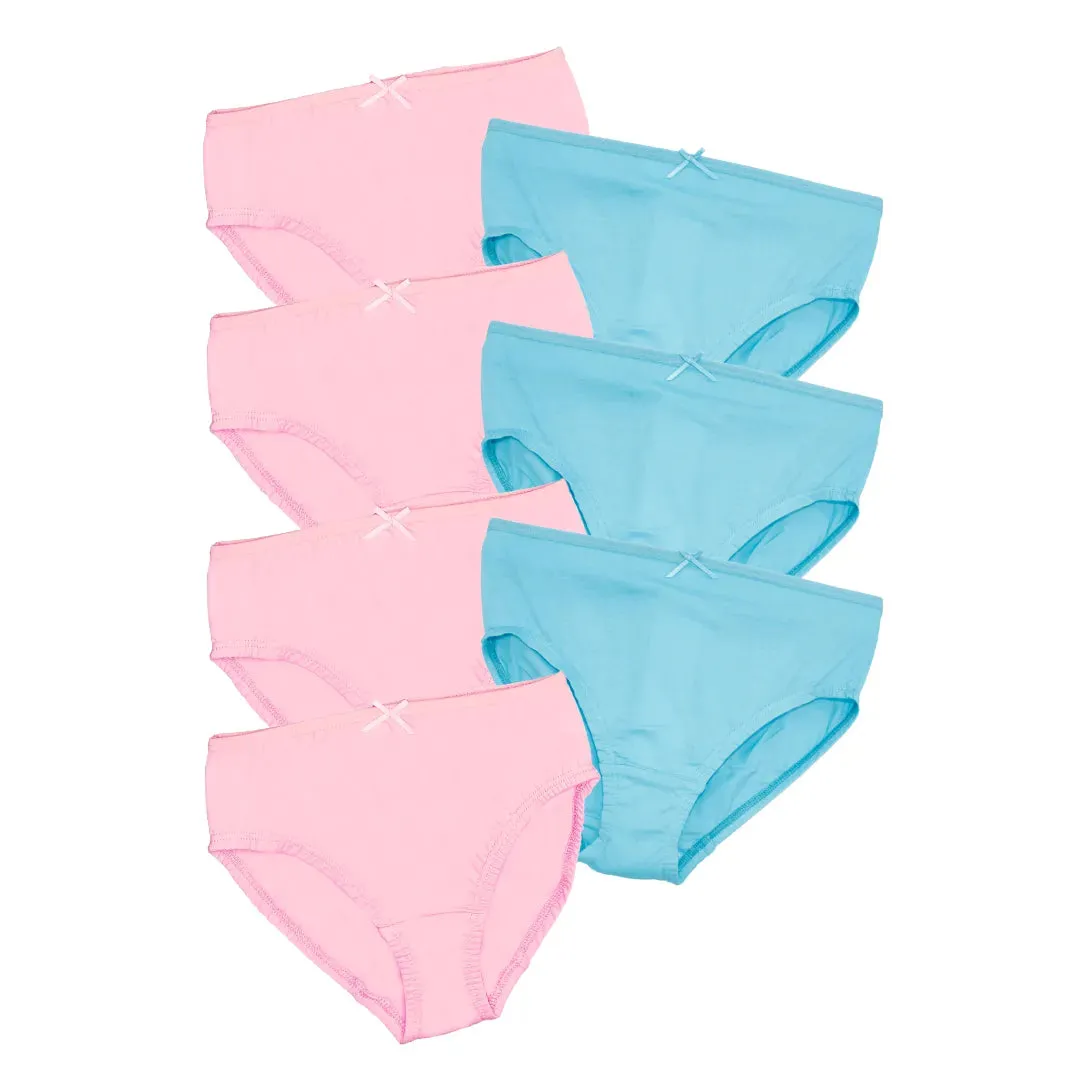 Power Of Choice Girl's Knickers | Free DIY Iron On Stickers | Soft Elastic At Waist | Full Hip Coverage | 7 Pack