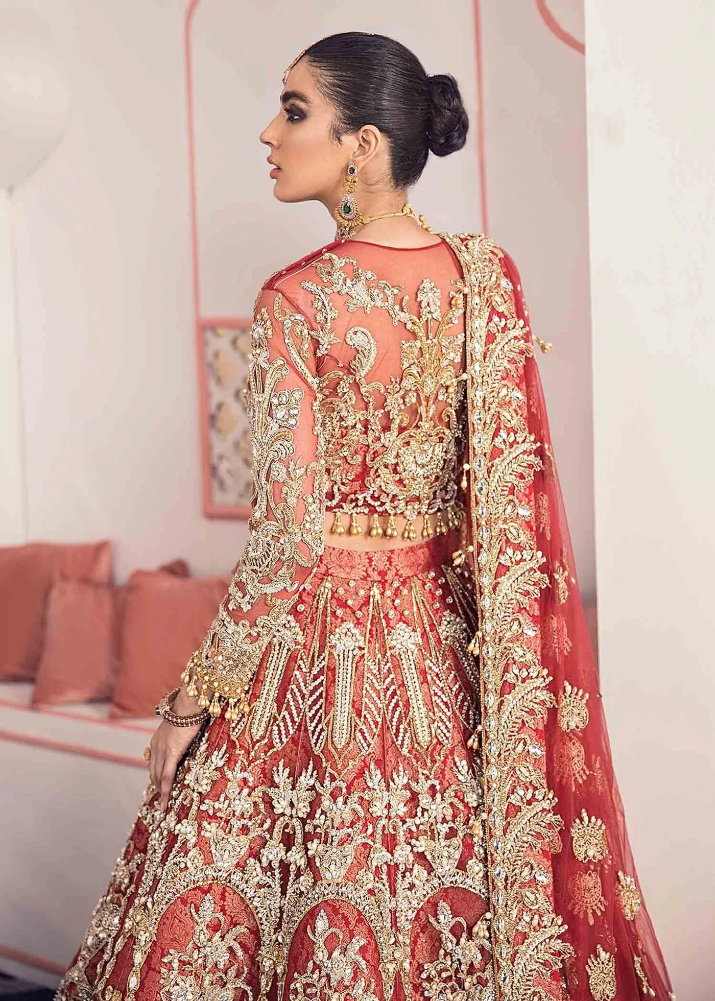 Premium Pakistani Adorn Bridal Lehenga UK #BN194