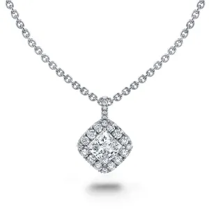 Princess Cut Diamond Necklace