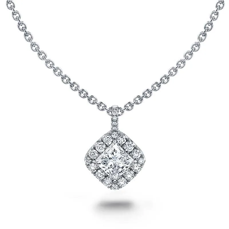 Princess Cut Diamond Necklace