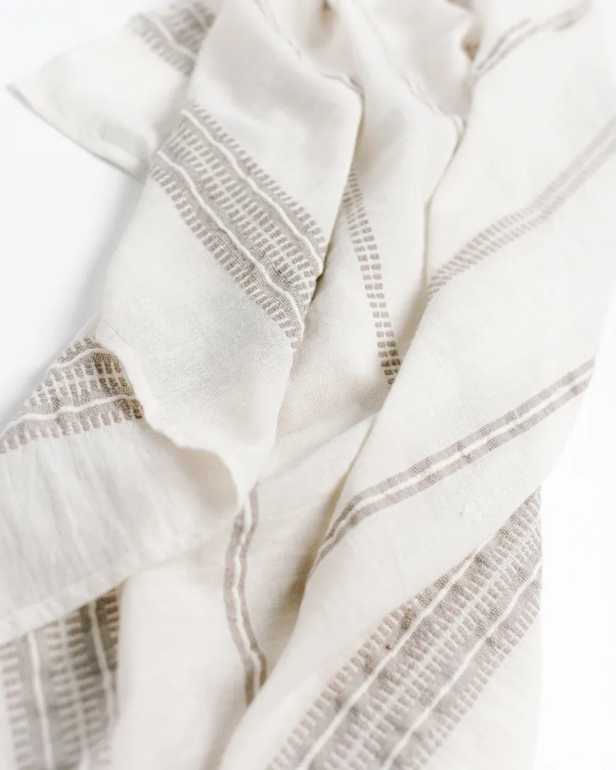 Pure Elegance: Handwoven Cotton Baby Swaddle