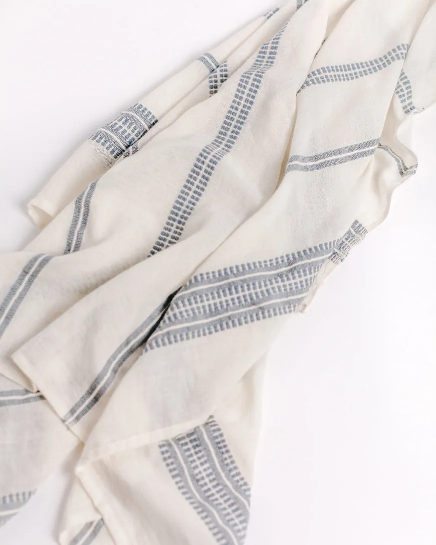 Pure Elegance: Handwoven Cotton Baby Swaddle