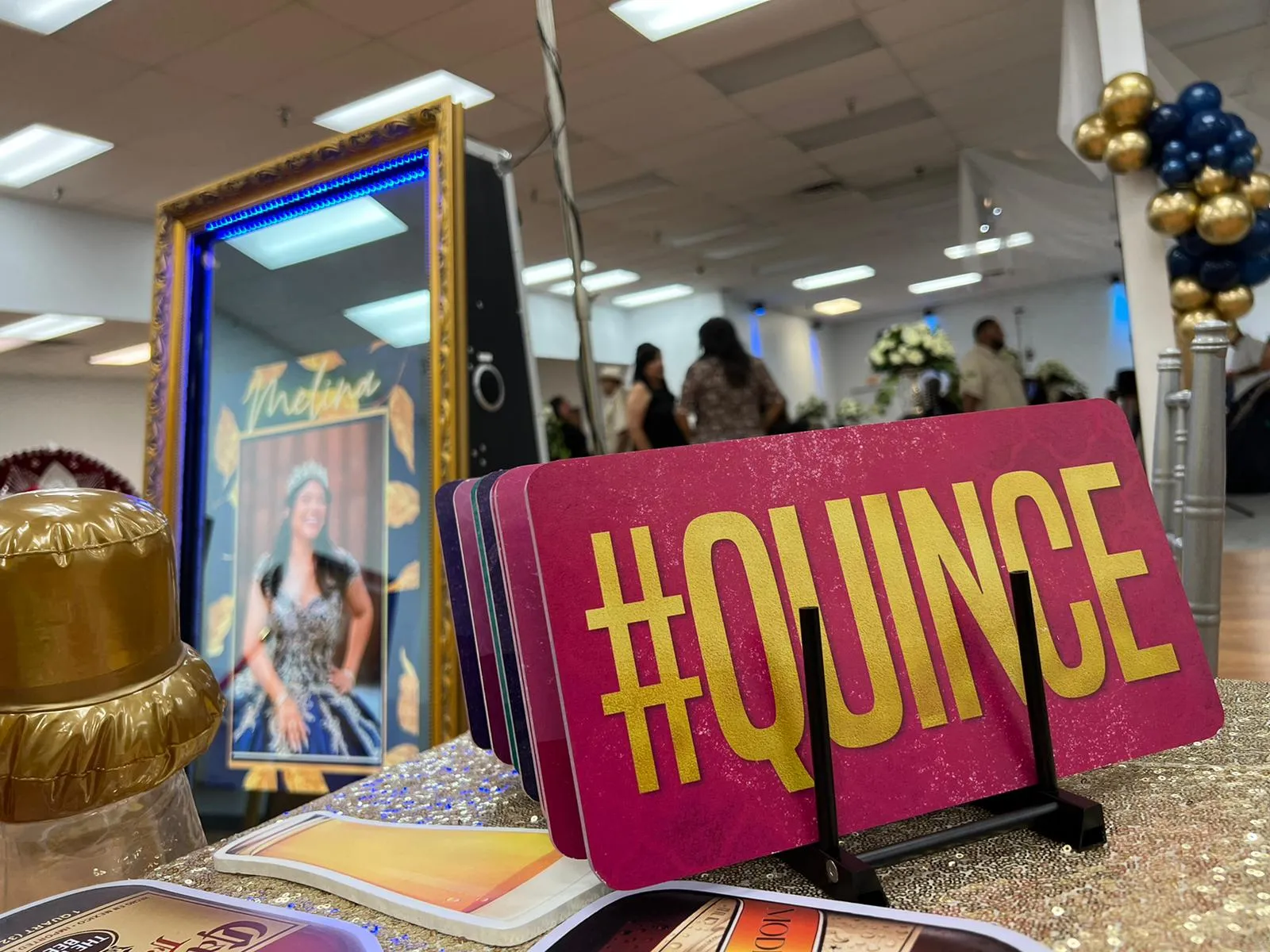 Quinceanera Themed Photo Booth Props in Spanish