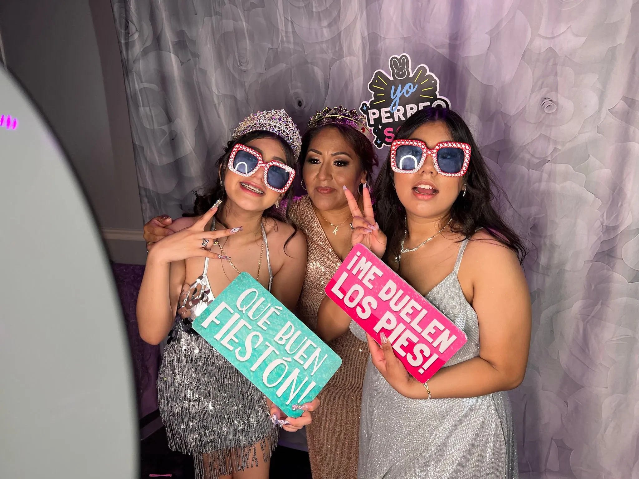 Quinceanera Themed Photo Booth Props in Spanish