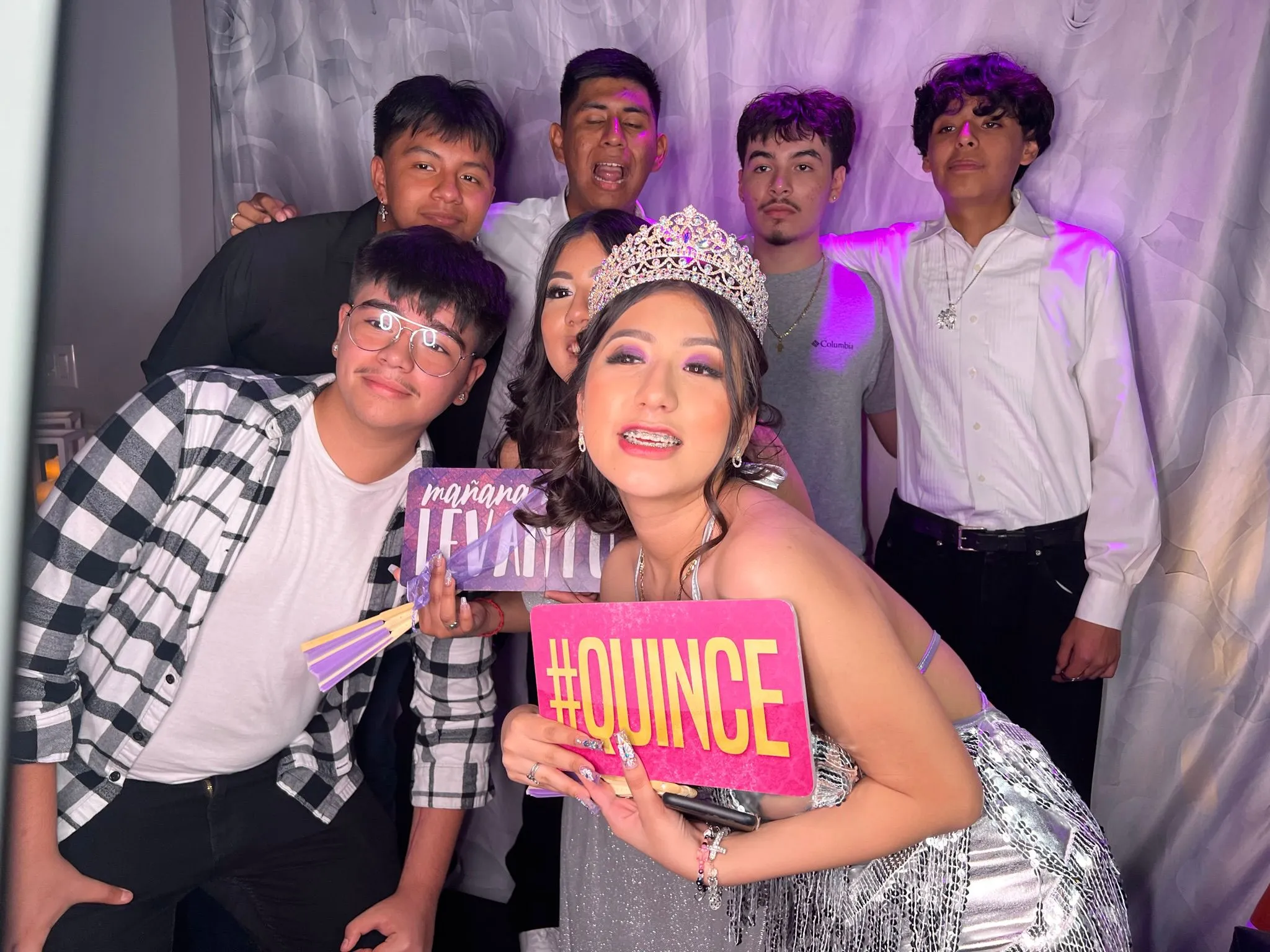 Quinceanera Themed Photo Booth Props in Spanish