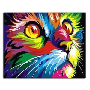 Rainbow Cat | Number Painting