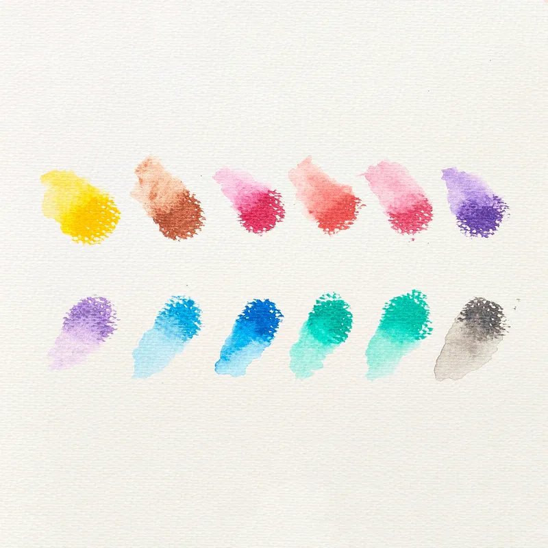 Rainbow Sparkle Metallic Watercolor Gel Crayons - Set of 12