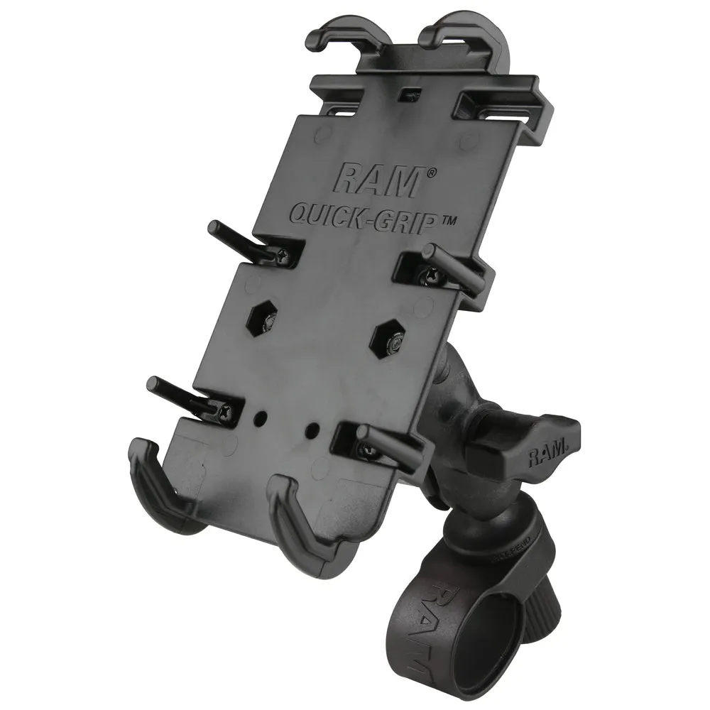 RAM® Quick-Grip™ XL Phone Mount with RAM® Tough-Strap™ Handlebar Base (RAP-B-460-A-PD4U)