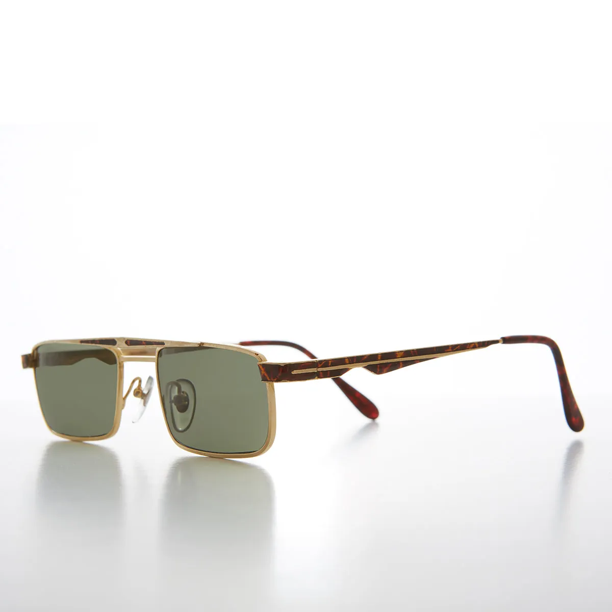 Rare 90s Rectangular Aviator Vintage Sunglass - Duke