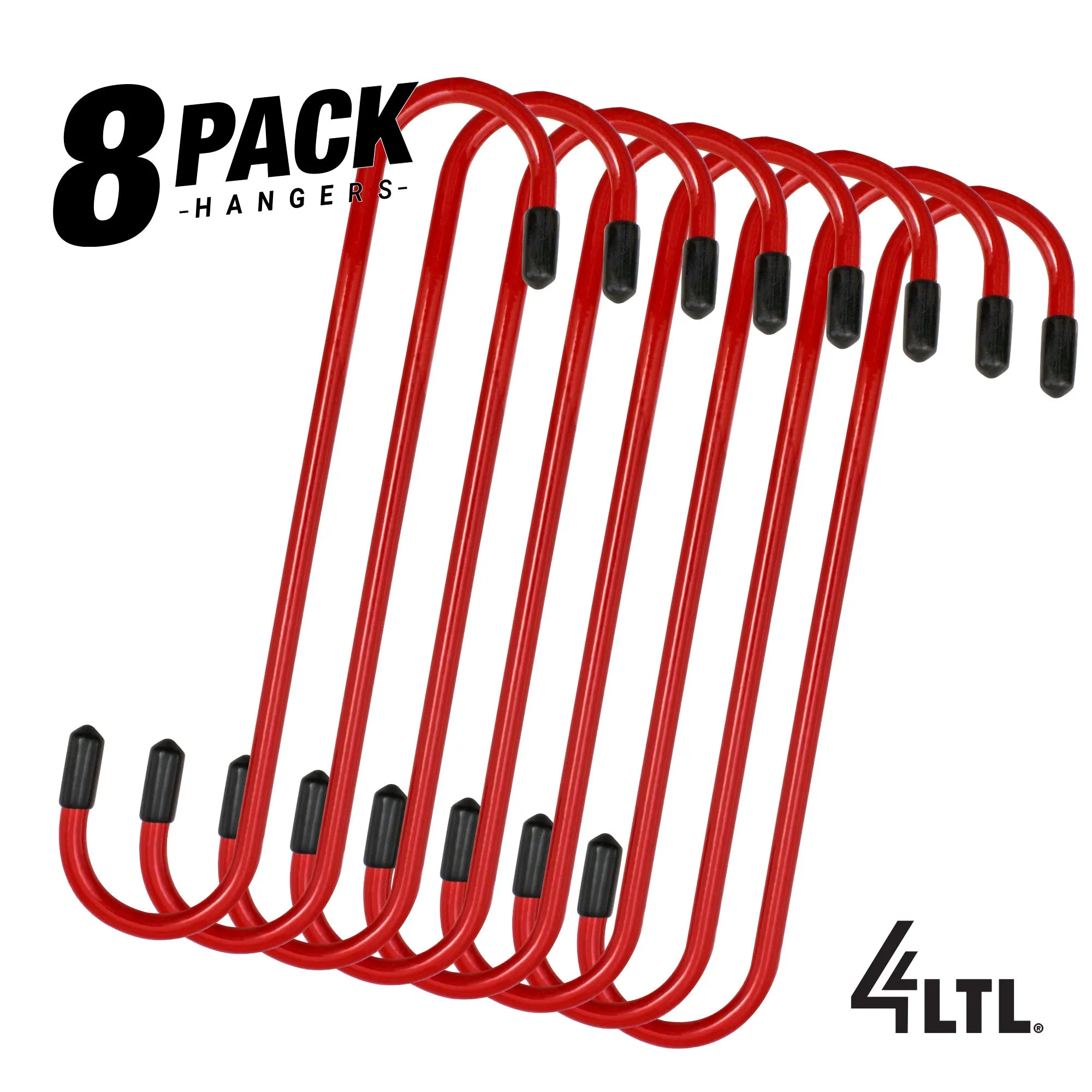 Red Powder-Coated Brake Caliper Hanger Hooks - Pack of 8