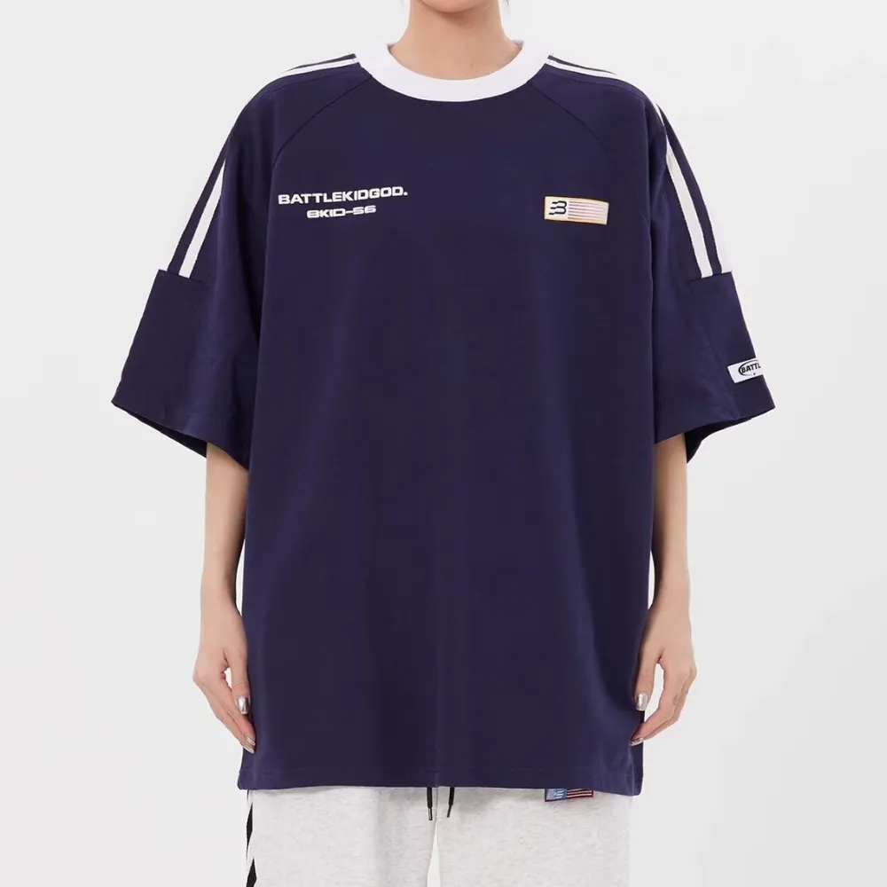 Retro Simple Raglan T-shirt