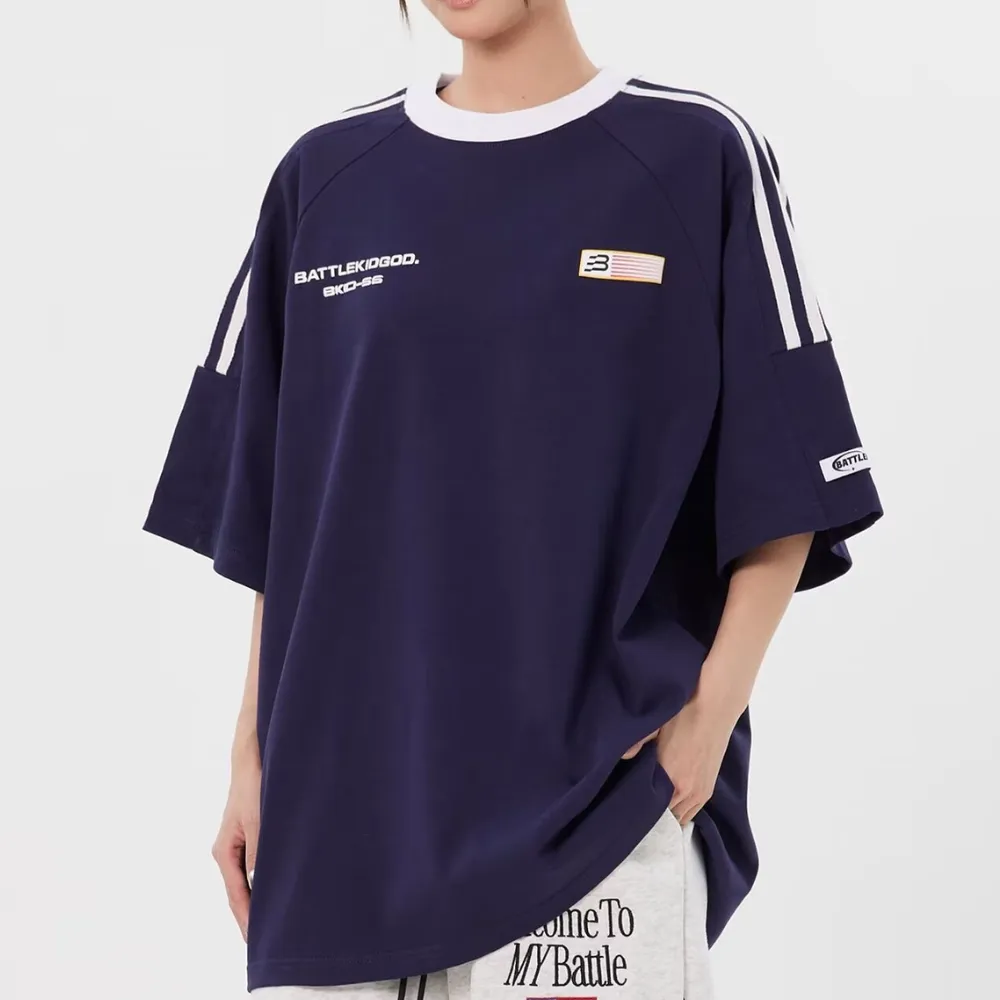 Retro Simple Raglan T-shirt