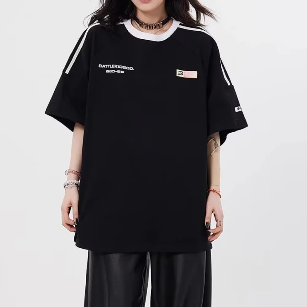 Retro Simple Raglan T-shirt