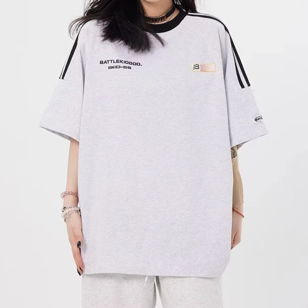 Retro Simple Raglan T-shirt