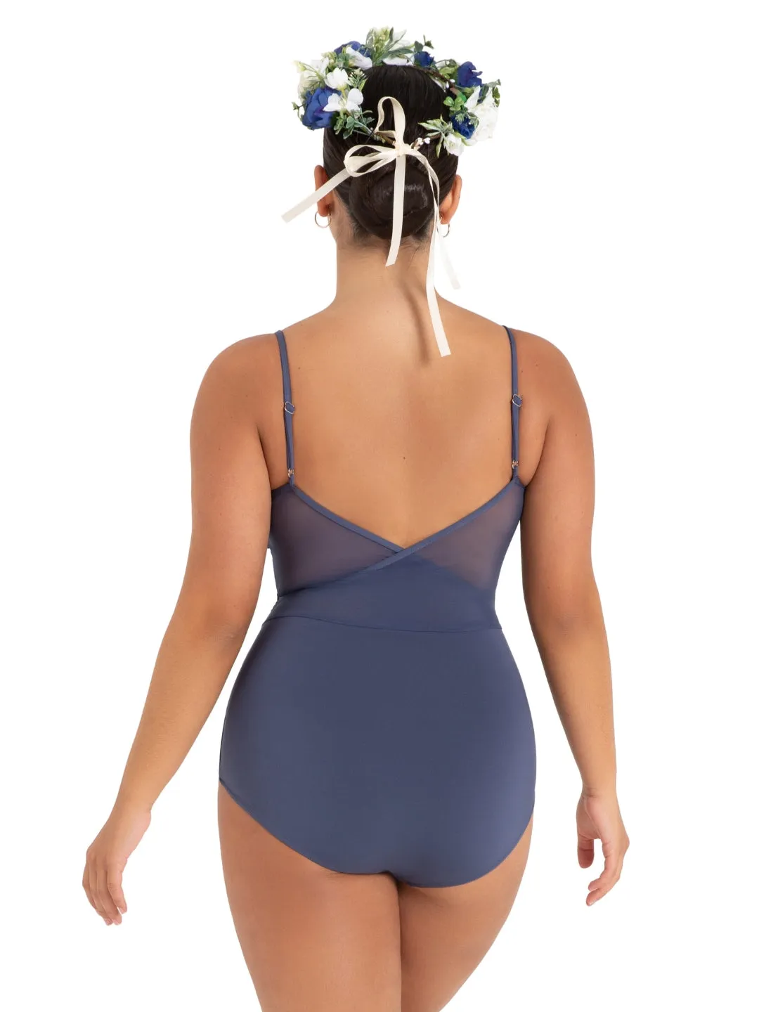 Rose Cami Leotard - Crown Blue