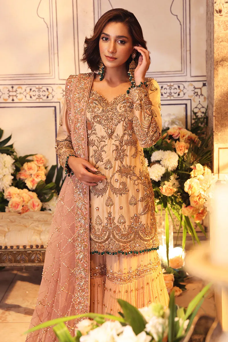 Royal Pakistani Bridal Gharara with Kameez and Dupatta
