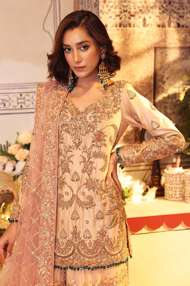 Royal Pakistani Bridal Gharara with Kameez and Dupatta