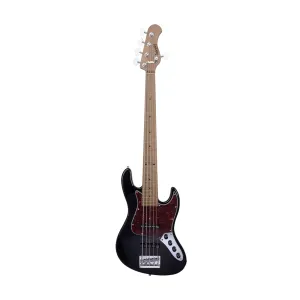 Sadowsky MetroExpress 21-fret Vintage JJ 5-String Bass Guitar, Maple FB, Black High Polish